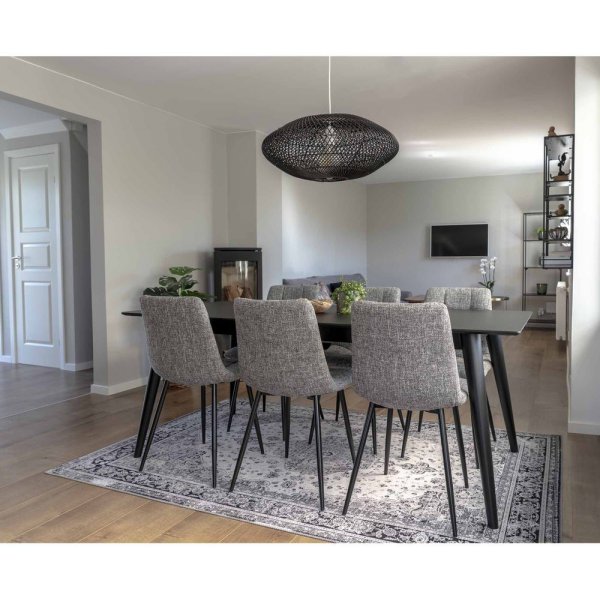 Middelfart Matstol - Grå/svart Middelfart Matstol - Grå/svart