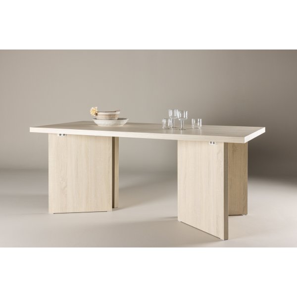 Bassholmen matbord 180 x 90 cm - Whitewash