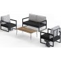 Montreal loungegrupp - Antracit + Flckborttagare fr mbler