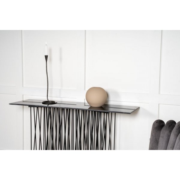 Table console Alborga XL 130 x 37 cm - Noir Table console Alborga XL 130 x 37 cm - Noir