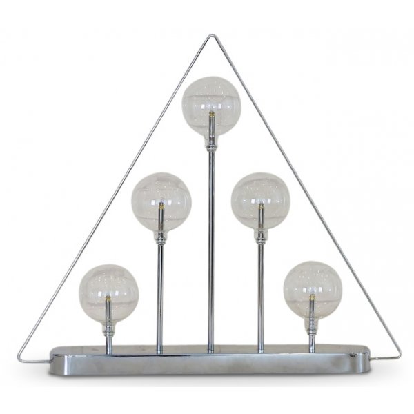 Globe Ljusstake H45 - Krom