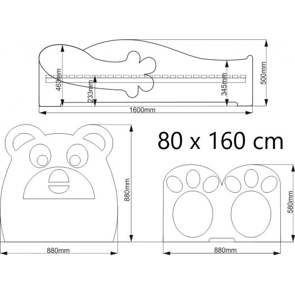 Björn barnsäng - Valfri storlek! Björn barnsäng - Valfri storlek!