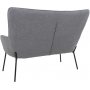 Glasgow 2-sits soffa - Gr/svart