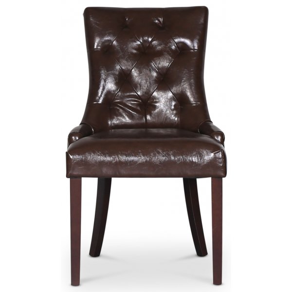 Chaise Marie en PU vintage marron Chaise Marie en PU vintage marron