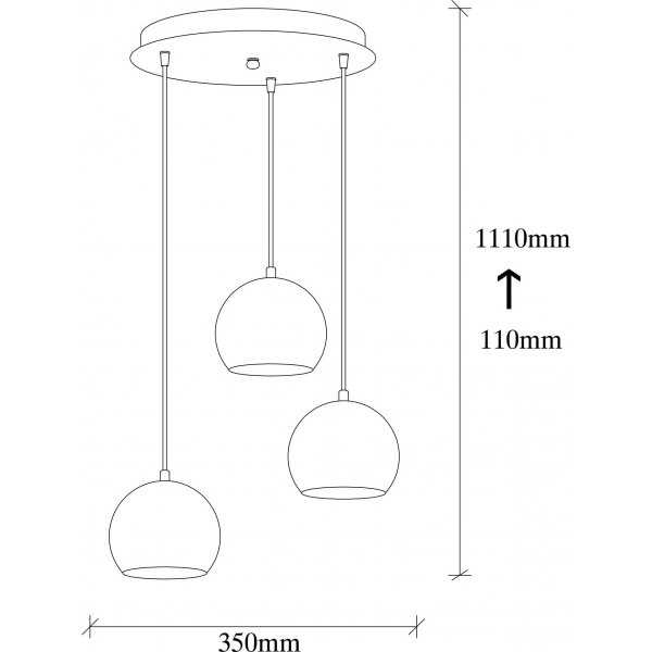 Berkeley taklampa 241-S2 - Platinum Berkeley taklampa 241-S2 - Platinum