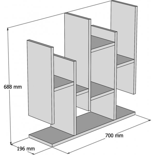 Bloemenwandplank - Wit Bloemenwandplank - Wit