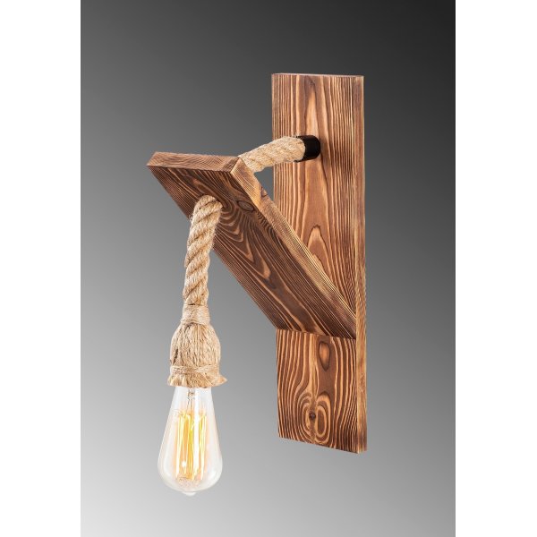 Erebos wandlamp 1 - Hout