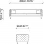 Soffa Olympus - 260 cm