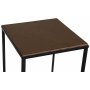 Revel sngbord - Svart / Fishbone brunbetsad ek