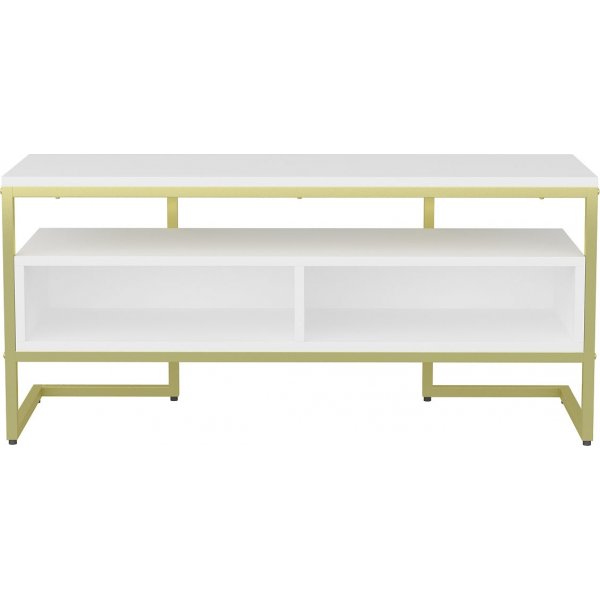 Merrion TV-bnk - Guld/vit
