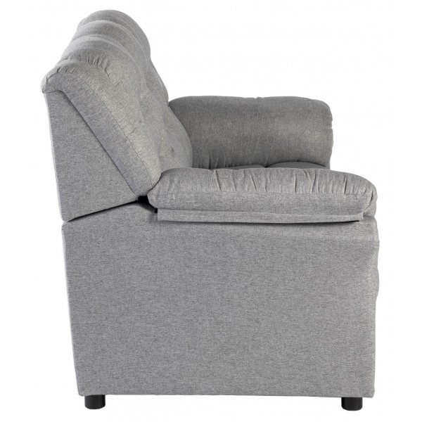 Vera 3-sits soffa i grått tyg + Möbeltassar Vera 3-sits soffa i grått tyg + Möbeltassar