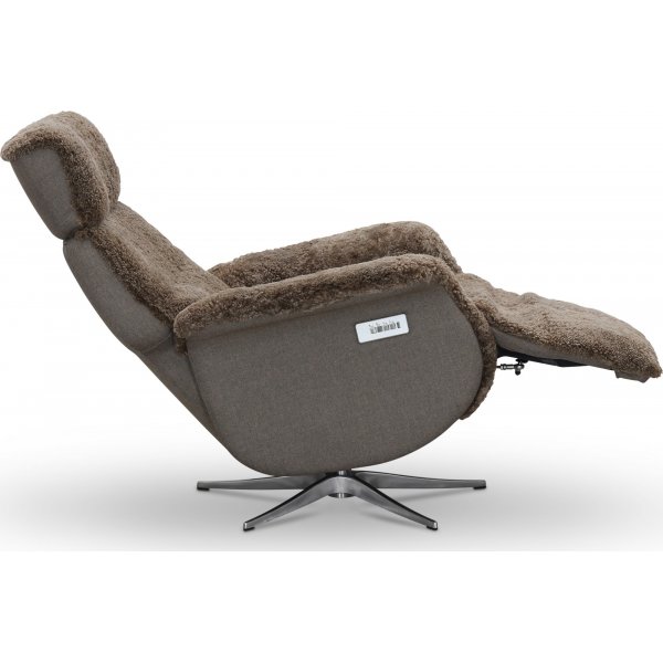 Duvnäs flip-up fåtölj - Beige fårskinn Duvnäs flip-up fåtölj - Beige fårskinn