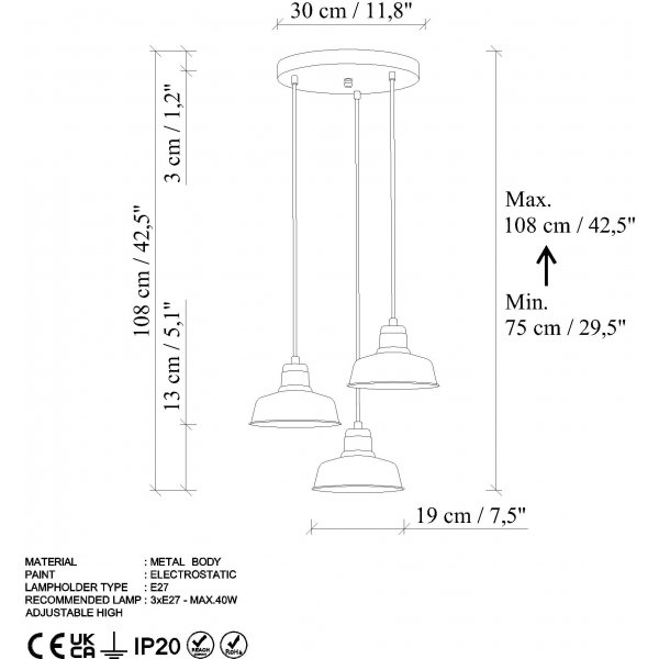 Plafonnier Memati - Vintage