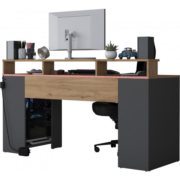 Bureau Ludanto - Noyer/anthracite Bureau Ludanto - Noyer/anthracite