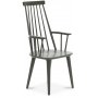 Mellby matgrupp 180 cm bord med 6 st gra Dalsland Pinnstolar med armstd