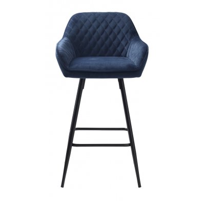 Carina barstol i bl sammet sitthjd 67 cm