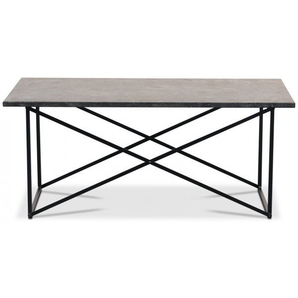 Granit soffbord 110x60 cm - Donau Granit & underrede Paladium svart