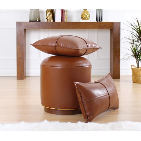 Milotte sittpuff - Mörkbrun Milotte sittpuff - Mörkbrun