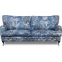Spirit 3-sits howard soffa i blommigt tyg - Eden Parrot Blue