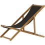 Peachy strandstol - Svart/Natur