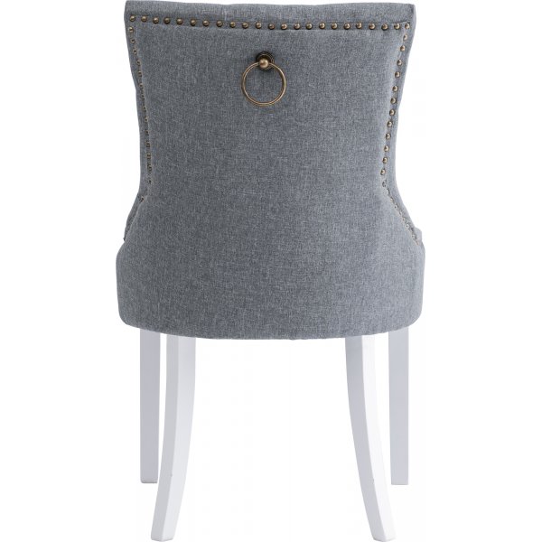 Chaise Tuva Newport avec poignée dossier - Gris/blanc Chaise Tuva Newport avec poignée dossier - Gris/blanc