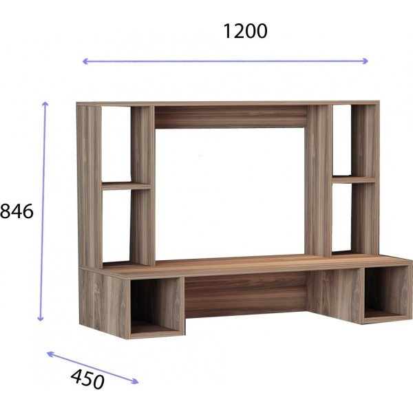 Vilma skrivbord 120x45 cm - Valn�t