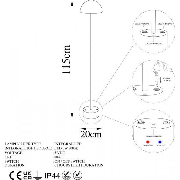 Lampadaire Seppo - Chrome Lampadaire Seppo - Chrome