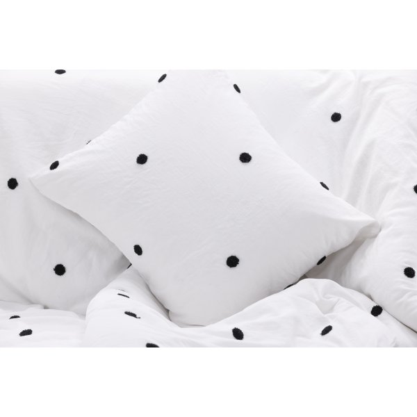 Parure de lit Loki 200 x 150 cm - Blanc/noir