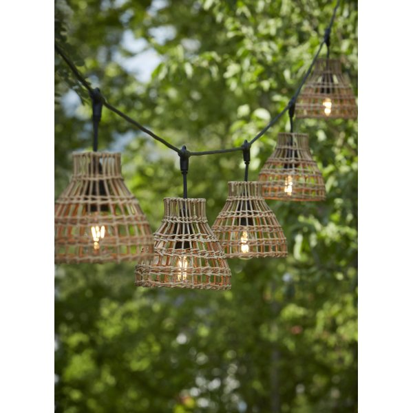 Guirlande lumineuse Flex Out pour extérieur avec abat-jour Sarah - 6,5 m - Naturel/noir Guirlande lumineuse Flex Out pour extérieur avec abat-jour Sarah - 6,5 m - Naturel/noir