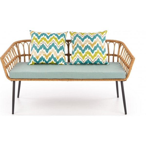 Ulm 2-zitsbank - Rotan + Textielreiniging voor meubels Ulm 2-zitsbank - Rotan + Textielreiniging voor meubels