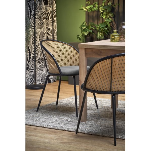 Table à manger Yaritza 80-160 cm - Chêne artisanal Table à manger Yaritza 80-160 cm - Chêne artisanal