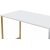 Bureau Twin - Blanc/or