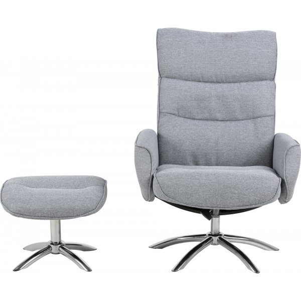 Fauteuil inclinable Westfield avec repose-pieds - Gris Fauteuil inclinable Westfield avec repose-pieds - Gris