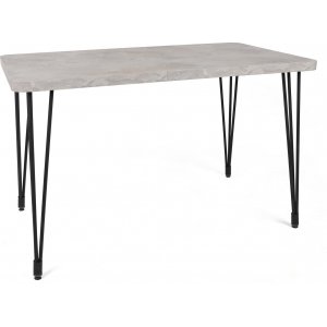 Table  manger Lagos 120 x 70 cm - Gris/noir