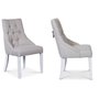 Tuva EUR Matstol med handtag - Beige / Vit