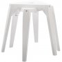 Prisma stapelbar pall 2-pack - Vit (mdf - tr)