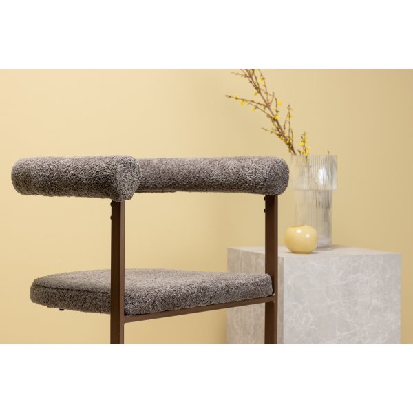 Morning dining stoel - Bruine boucl