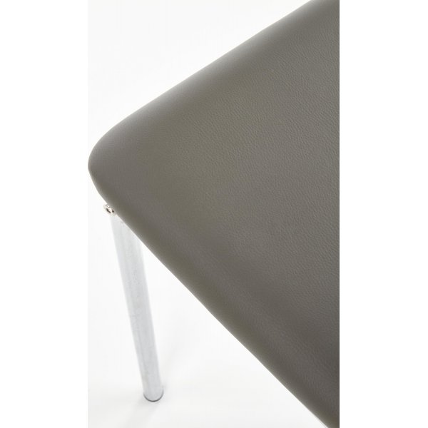 Chaise Penny - Gris/chrome