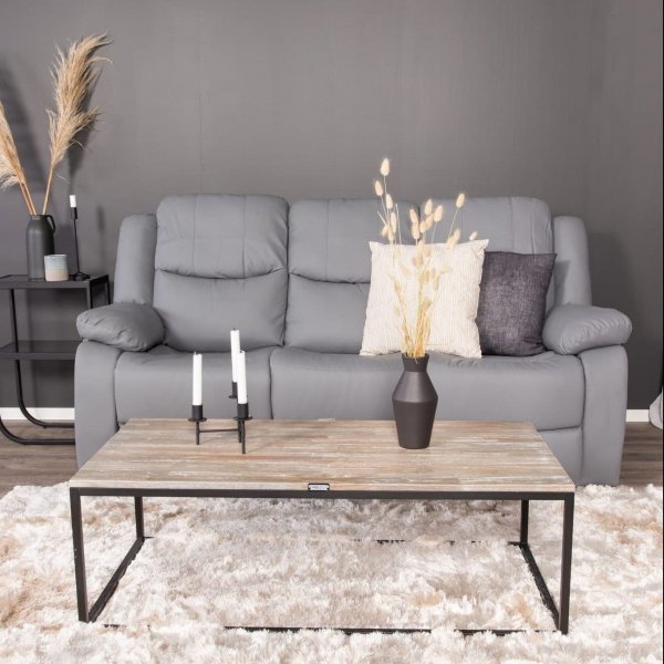 Mozart 3-sits Reclinersoffa - Gr� PU