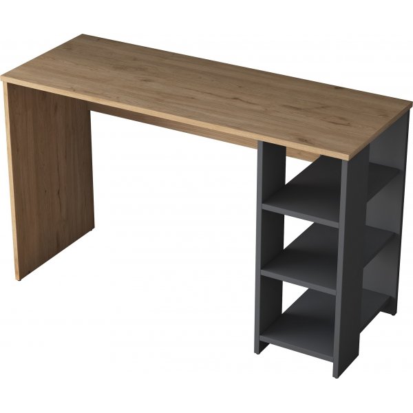 Bureau Hanna 8, 120 x 45 cm - Noyer/anthracite