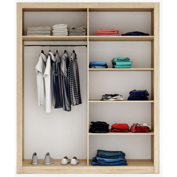 Einar garderob 2 - Sonoma ek