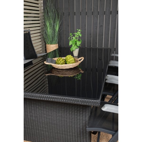 Padova utematgrupp med 6 st Albany stolar - Svart