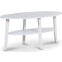 Lemon ovalt soffbord 120 cm - Vit