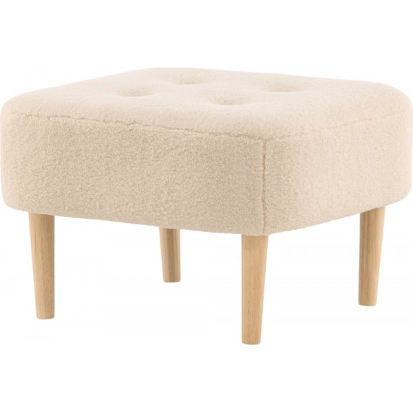 Salina sittpuff - Vit fleece Salina sittpuff - Vit fleece