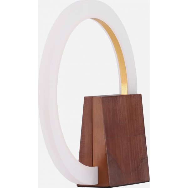 Lampe de table Brive - Noyer/blanc