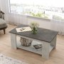 Luvio soffbord 15, 96x50 cm - Silver/antracit