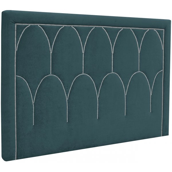 Tête de lit Dalarö (Velours bleu) - Toutes largeurs Tête de lit Dalarö (Velours bleu) - Toutes largeurs