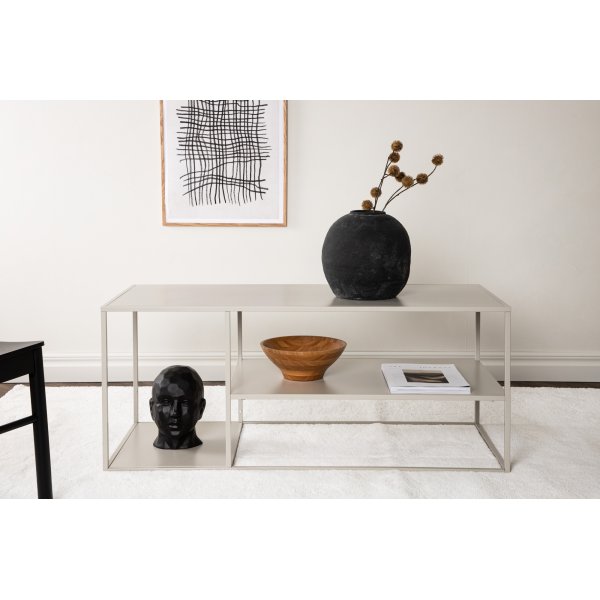 Table basse Trène 120 x 50 cm - Beige Table basse Trène 120 x 50 cm - Beige