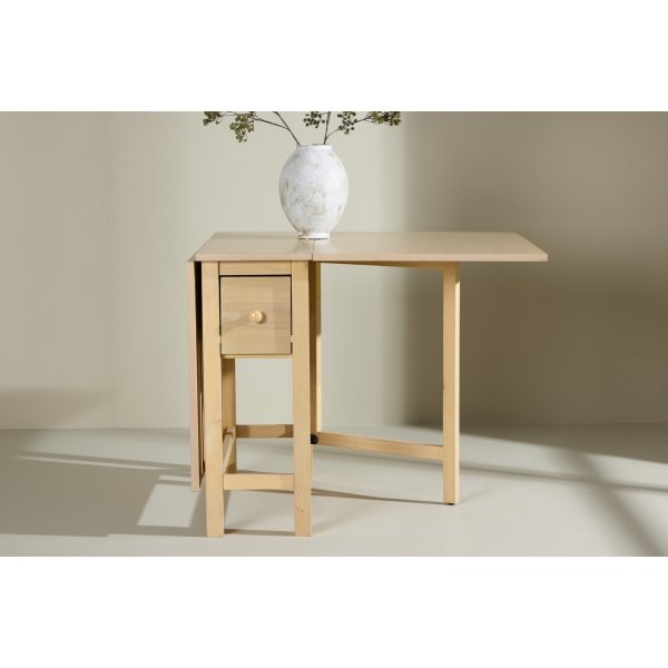 Edward matbord 110-150 x 80 cm - Whitewash