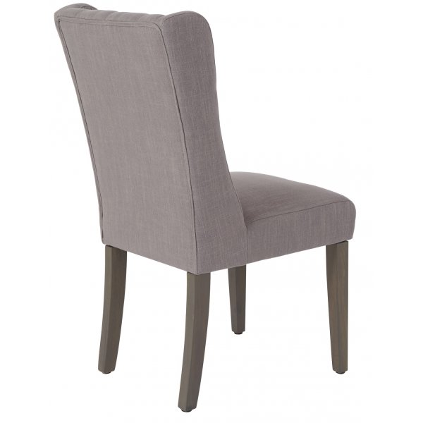 William stol - Gr� (tyg)/bruna ben